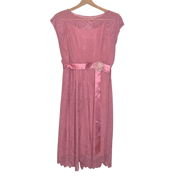 green emerald velvet dress Wedtrend Women Dusty Rose Formal Dress A-Line Tea-Length Mother of The Bride Dress with Appliques, Dusty Rose / US10